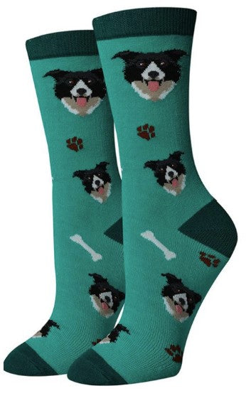 Border Collie Unisex Crew Socks