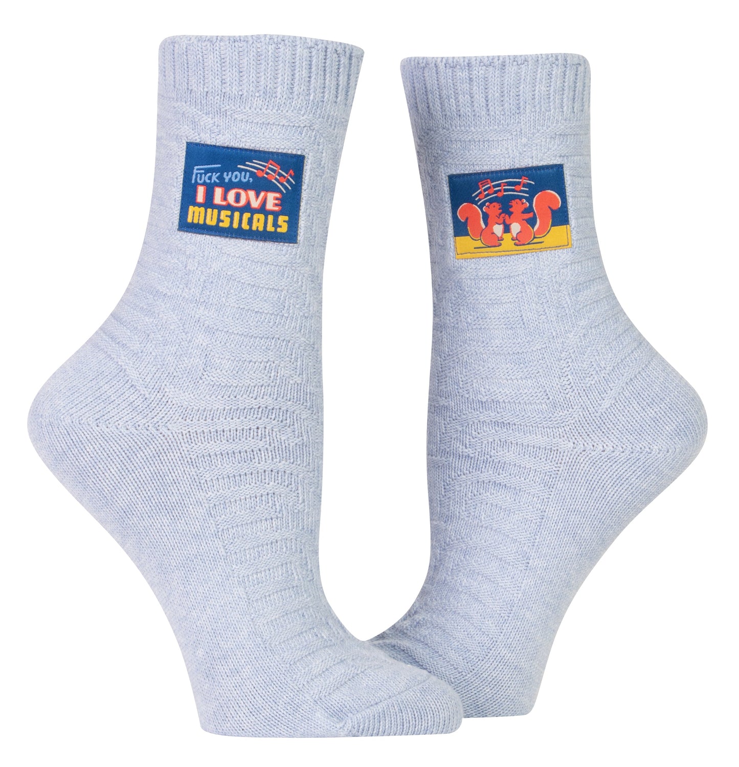 F**ck I Love Musicals Unisex Tag Socks