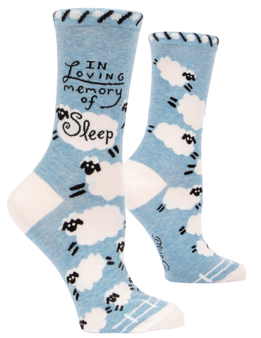 Loving Memory of Sleep Women's Crew Socks