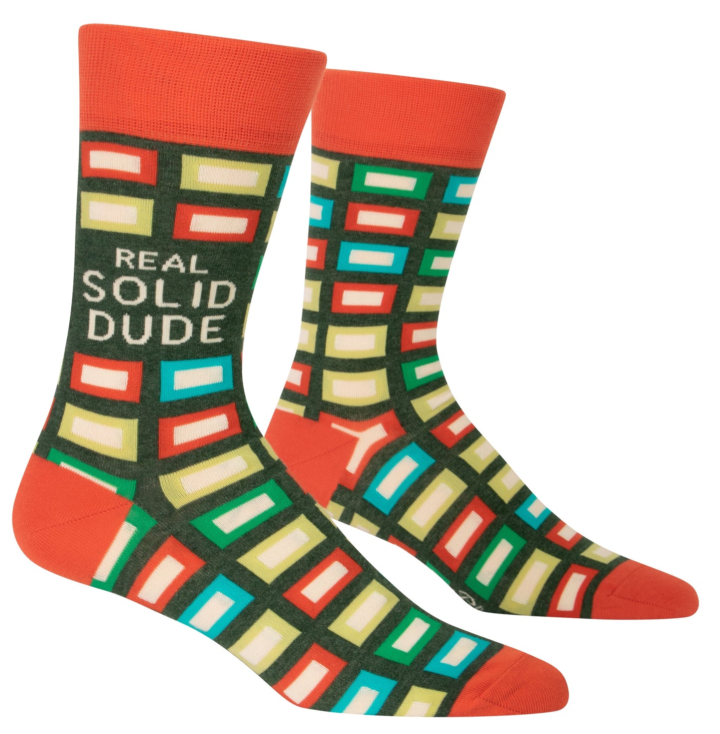 Real Solid Dude Men's Crew Socks